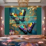 Butterfly Golden Frame
Artistic Digital Wall Art Decor _43 - Image 2