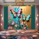 Butterfly Golden Frame Artistic Digital Wall Art Decor _52 - Image 2