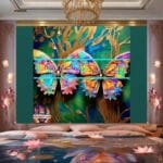 Butterfly Golden Frame Artistic Digital Wall Art Decor _61 - Image 2