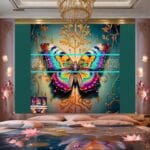 Butterfly Golden Frame Artistic Digital Wall Art Decor _77 - Image 2