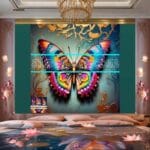 Butterfly Golden Frame Artistic Digital Wall Art Decor _83 - Image 2