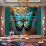 Butterfly Golden Frame Artistic Digital Wall Art Decor _95 - Image 2