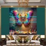Butterfly Golden Frame Artistic Digital Wall Art Decor _103 - Image 3