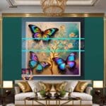 Butterfly
Golden Frame Artistic Digital Wall Art Decor _115 - Image 3