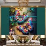 Butterfly
Golden Frame Artistic Digital Wall Art Decor _42 - Image 3