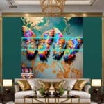 Butterfly Golden Frame Artistic Digital Wall Art Decor _73 - Image 3