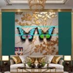 Butterfly Golden Frame Artistic Digital Wall Art Decor _76 - Image 3