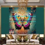 Butterfly Golden Frame Artistic Digital Wall Art Decor _77 - Image 3