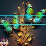Butterfly
Golden Frame Artistic Digital Wall Art Decor _31