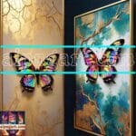 Butterfly
Golden Frame Artistic Digital Wall Art Decor _32