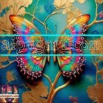 Butterfly Golden Frame
Artistic Digital Wall Art Decor _34