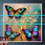 Butterfly
Golden Frame Artistic Digital Wall Art Decor _115