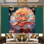Carnation
  Flower Artistic Digital Wall Art Home Decor _90 - Image 3
