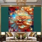 Carnation
  Flower Artistic Digital Wall Art Home Decor _91 - Image 3