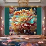 Chrysanthemum
  Flower Artistic Digital Wall Art Hom Decor _18 - Image 2