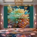 Chrysanthemum
  Flower Artistic Digital Wall Art Hom Decor _24 - Image 2