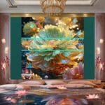 Chrysanthemum
  Flower Artistic Digital Wall Art Hom Decor _28 - Image 2