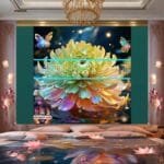 Chrysanthemum
  Flower Artistic Digital Wall Art Hom Decor _32 - Image 2