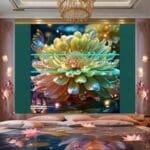 Chrysanthemum
  Flower Artistic Digital Wall Art Hom Decor _36 - Image 2