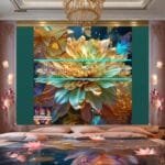 Chrysanthemum
  Flower Artistic Digital Wall Art Hom Decor _38 - Image 2