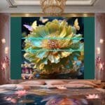 Chrysanthemum
  Flower Artistic Digital Wall Art Hom Decor _42 - Image 2