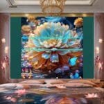 Chrysanthemum
  Flower Artistic Digital Wall Art Hom Decor _43 - Image 2
