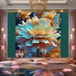 Chrysanthemum
  Flower Artistic Digital Wall Art Hom Decor _47 - Image 2