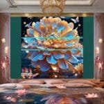 Chrysanthemum
  Flower Artistic Digital Wall Art Hom Decor _49 - Image 2