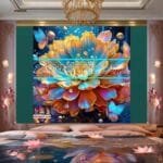 Chrysanthemum
  Flower Artistic Digital Wall Art Hom Decor _56 - Image 2