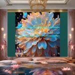 Chrysanthemum
  Flower Artistic Digital Wall Art Hom Decor _58 - Image 2