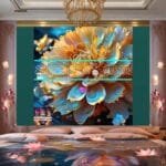 Chrysanthemum
  Flower Artistic Digital Wall Art Hom Decor _62 - Image 2