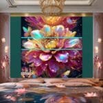 Chrysanthemum
  Flower Artistic Digital Wall Art Hom Decor _66 - Image 2