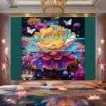 Chrysanthemum
  Flower Artistic Digital Wall Art Hom Decor _71 - Image 2