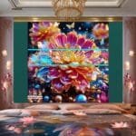 Chrysanthemum
  Flower Artistic Digital Wall Art Hom Decor _72 - Image 2