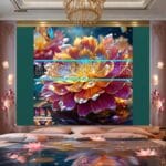 Chrysanthemum
Flower Artistic Digital Wall Art Hom Decor _75 - Image 2