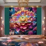 Chrysanthemum
  Flower Artistic Digital Wall Art Hom Decor _79 - Image 2