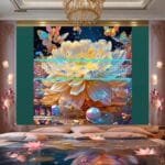 Chrysanthemum
  Flower Artistic Digital Wall Art Hom Decor _85 - Image 2