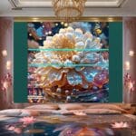 Chrysanthemum
Flower Artistic Digital Wall Art Hom Decor _89 - Image 2