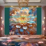 Chrysanthemum
  Flower Artistic Digital Wall Art Hom Decor _90 - Image 2
