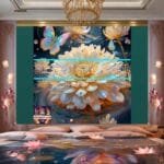 Chrysanthemum
  Flower Artistic Digital Wall Art Hom Decor _92 - Image 2