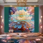 Chrysanthemum
  Flower Artistic Digital Wall Art Hom Decor _94 - Image 2