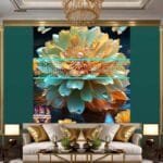Chrysanthemum
  Flower Artistic Digital Wall Art Hom Decor _23 - Image 3