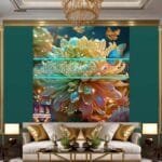 Chrysanthemum
  Flower Artistic Digital Wall Art Hom Decor _24 - Image 3