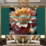 Chrysanthemum
  Flower Artistic Digital Wall Art Hom Decor _03 - Image 3