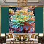 Chrysanthemum
  Flower Artistic Digital Wall Art Hom Decor _31 - Image 3
