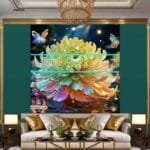 Chrysanthemum
  Flower Artistic Digital Wall Art Hom Decor _32 - Image 3