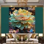 Chrysanthemum
  Flower Artistic Digital Wall Art Hom Decor _37 - Image 3