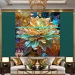 Chrysanthemum
  Flower Artistic Digital Wall Art Hom Decor _38 - Image 3