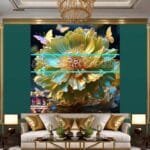 Chrysanthemum
  Flower Artistic Digital Wall Art Hom Decor _42 - Image 3