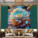 Chrysanthemum
  Flower Artistic Digital Wall Art Hom Decor _43 - Image 3